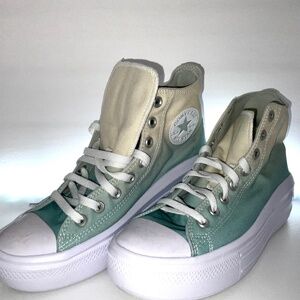 Converse Women’s Chuck Taylor All Star Move High Ombré-Light Dew Platform NWOT
